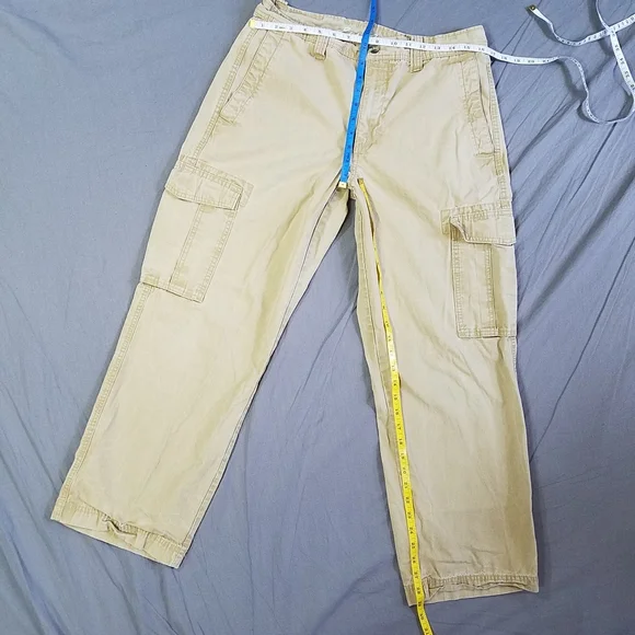 Eddie Bauer pants tan khaki pants 32x30 excellent condition - Picture 7 of 9